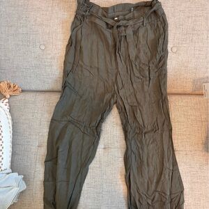 Womens Olive Green Pants